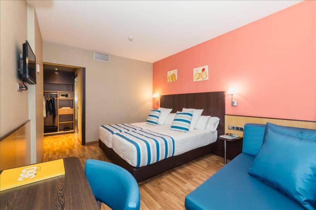 Ferienhaus Habitacion Con Dos Camas En Hotel Ronda Lesseps Barcelona
